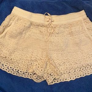 Lace shorts size medium